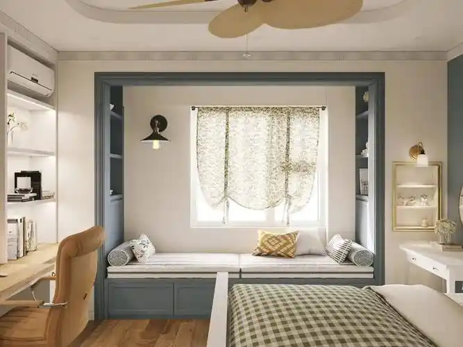 今年流行的飘窗设计,你家适合哪一种?_收纳_垫子_休闲