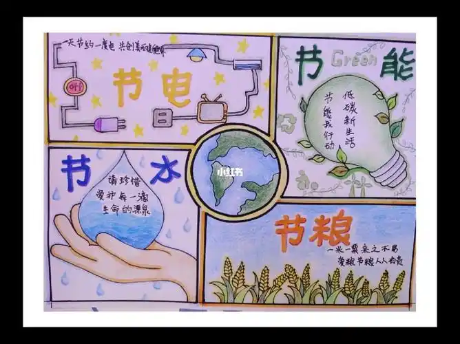 节能节电环保手抄报
