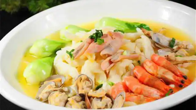 海鲜面疙瘩图片