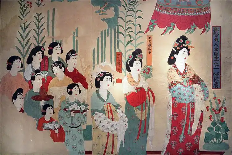 敦煌供养人壁画复原之《都督府人礼佛图》