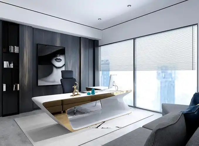 满满科技感的办公室装修设计.