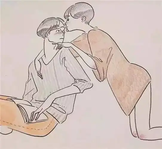 日本清新大尺度插画情侣之间让人脸红的故事一个日本小姑娘的插画