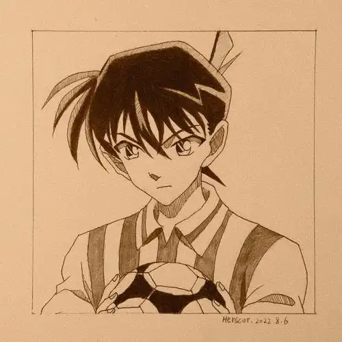 手绘工藤新一附教程