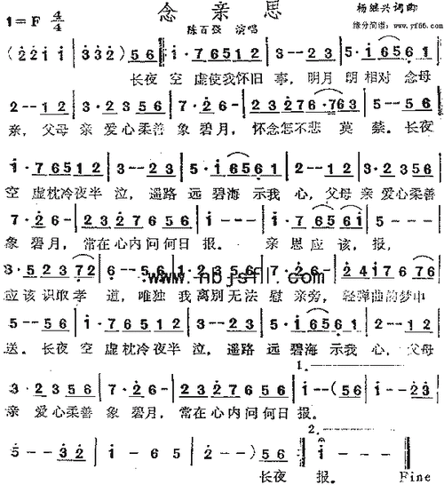 陈百强念亲恩简谱,陈百强念亲恩歌谱,陈百强念亲恩歌词,曲谱,琴谱