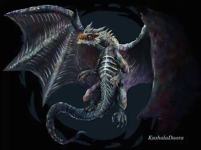 钢龙(《怪物猎人》单机游戏虚拟怪物)pixiv同人插画图片