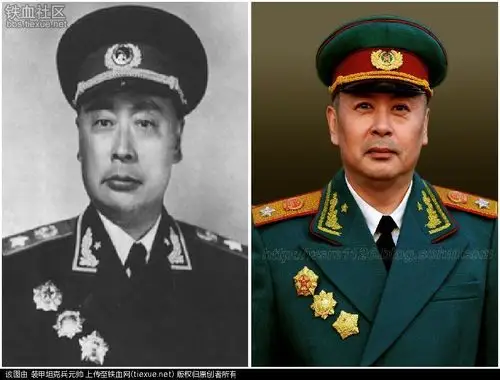 十大元帅真人与新一代特型演员对比图