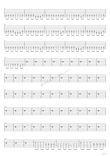 吉他谱很久以前