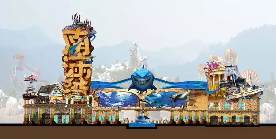 广东中旅南海湾水上乐园大门景观设计