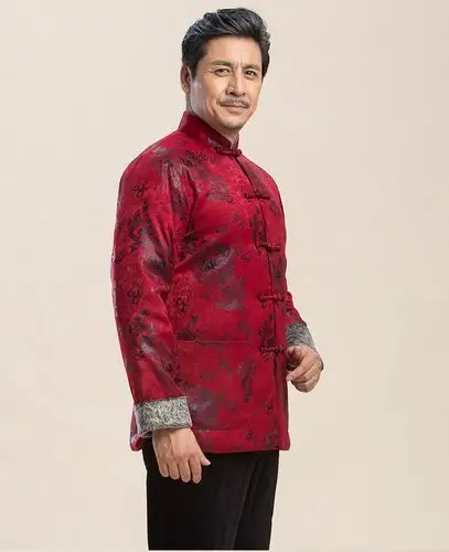 喜庆唐装礼服外套,复古风男士唐装