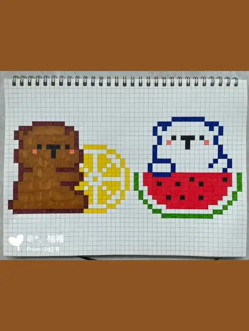 格子像素画 - 2 - 清凉一夏(临摹)
