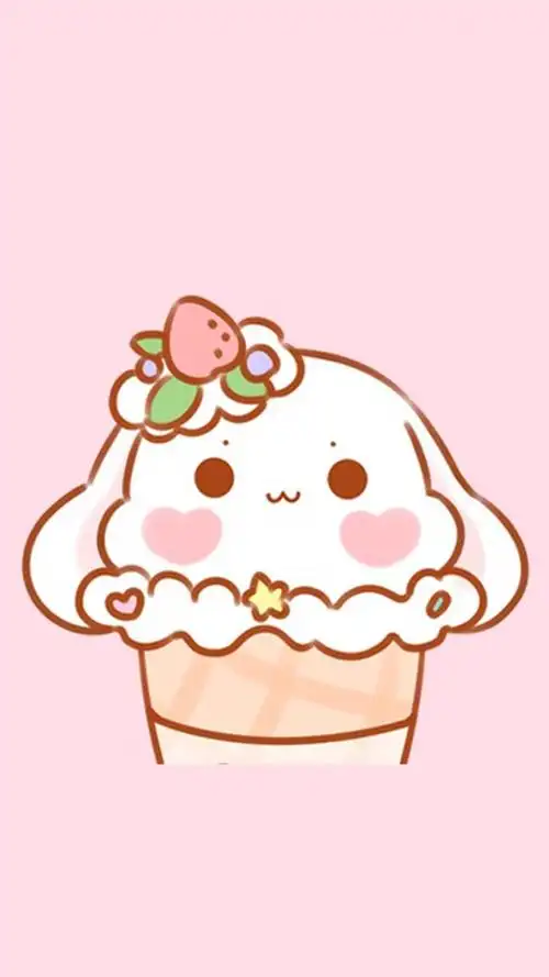 粉色萌萌卡通兔子