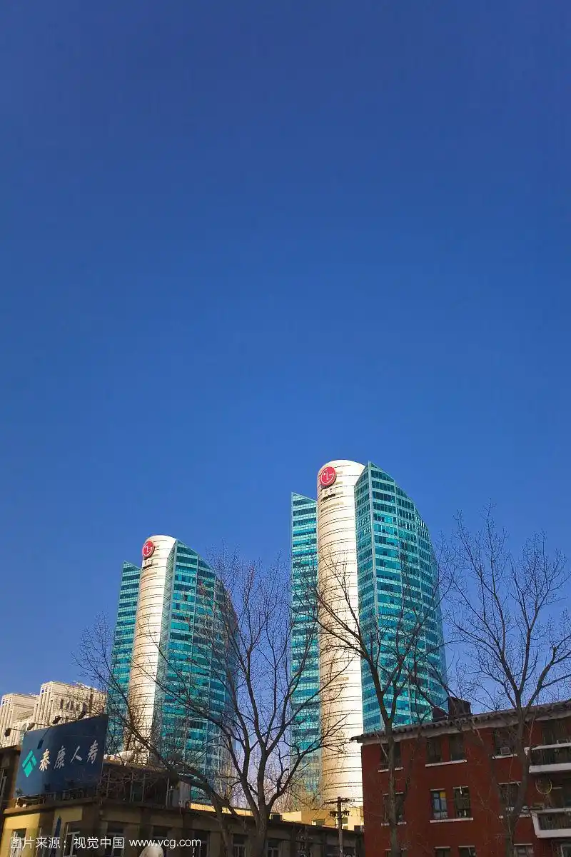 中国,北京,cbd双子座大厦