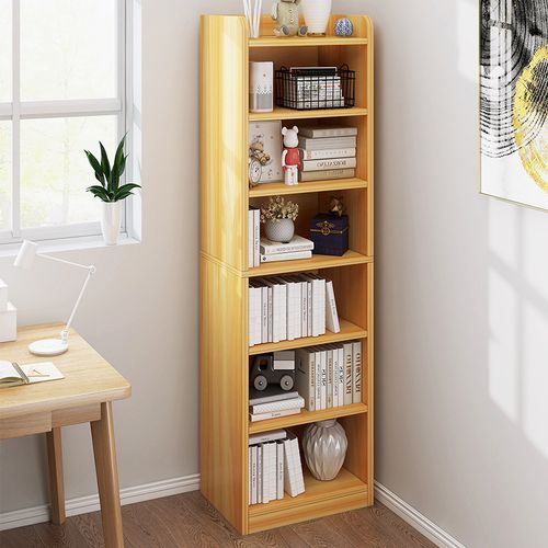 书架置物架落地简易家用小型卧室客厅柜子靠墙转角收纳窄缝小书柜