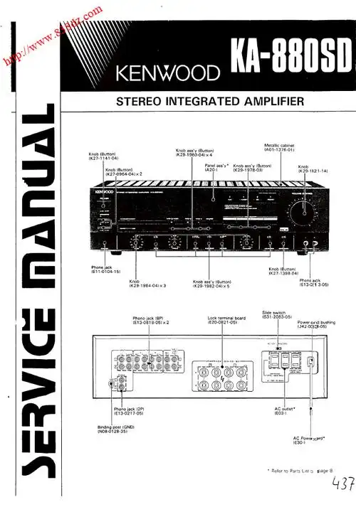 kenwood建伍ka880sd功放维修手册
