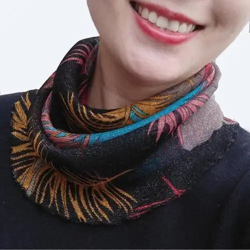 围脖女套头春夏防晒小丝巾韩版假领子广场舞百搭护颈椎脖套围巾女