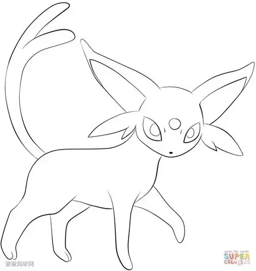 太阳伊布简笔画图片