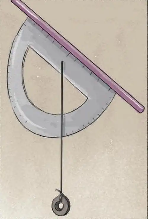 3厘米的长度.4.一个简易六分仪做好了!