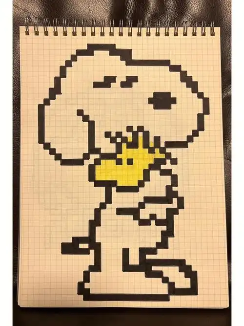 像素画临摹  #像素画打卡  #网格像素画  #临摹  #格子画  #手绘