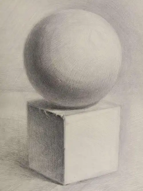 素描组合石膏写生步骤