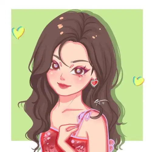 杨超越卡通头像附过程