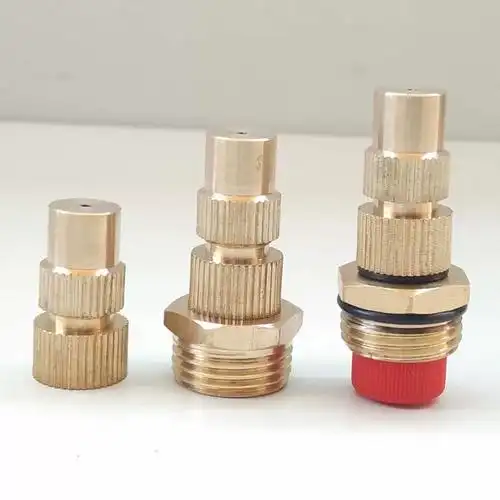 全铜2分4分可调高雾化喷头微喷消毒园艺微喷雾化工地降温除尘浇灌