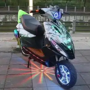 新款鬼火摩托车爆改踏板白幽灵暴走125cc燃油代步车省油助力车