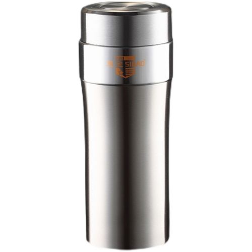 思宝保温杯304不锈钢食品级思源d真空杯本色简约清新学生杯商务