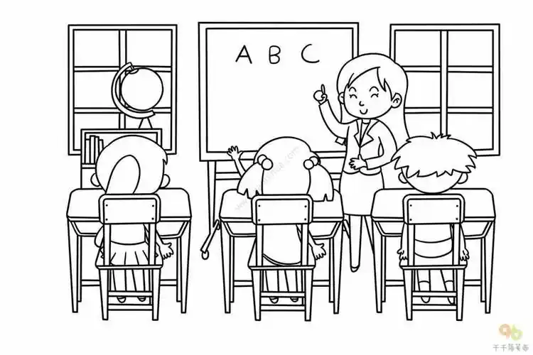 上课时间认真听讲简笔画图片上课时间认真听讲简笔画,学生简笔画图片