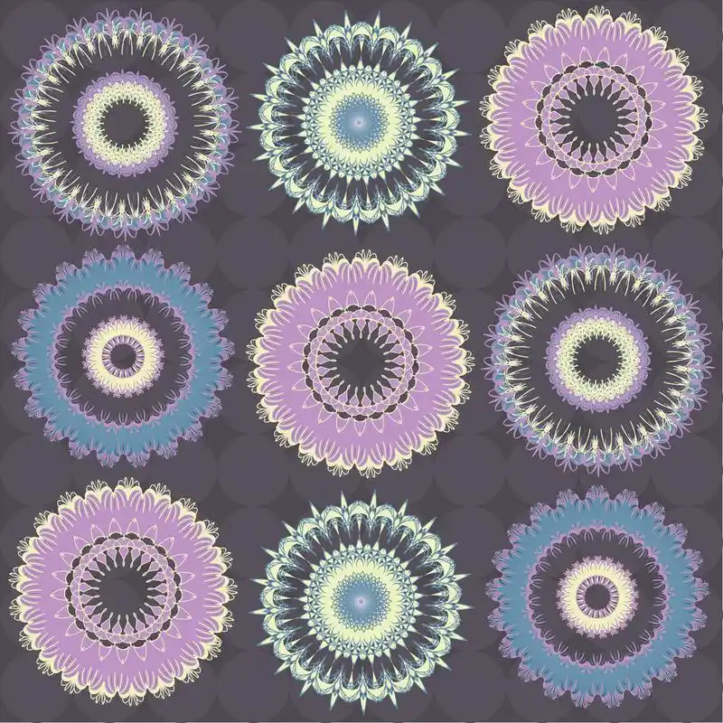 与美丽的圆形图案的组成