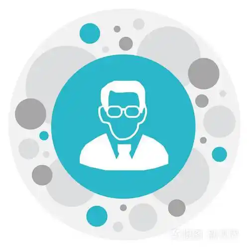 矢量图的局科学家图标符号.优质隔离教授元素在时尚平面样式