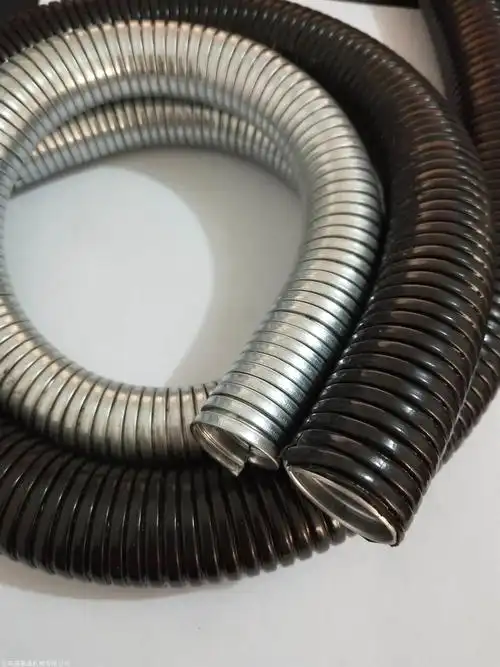 供应高阳县1寸包塑可绕金属电线保护管 光纤布线柔性金属护套管