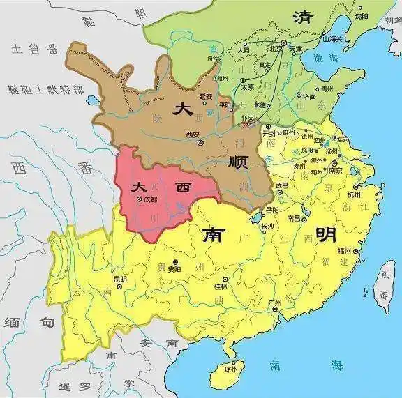 看明朝各个时期的地图,一步步走向强大,最后一步步灭亡