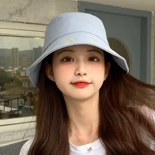 大人帽子女夏天超薄渔夫帽鱼夫女帽今年流行的帽子年轻时尚帽子