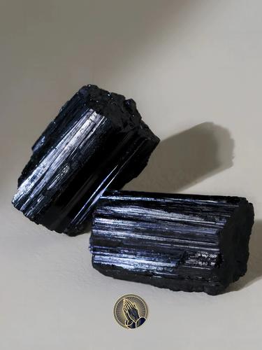 pray天然黑碧玺原石电气石摆件保护风水精品