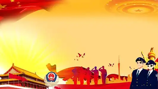 大气创意立警为公执法为民公安展板海报 觅知网提供大量执法为民背景