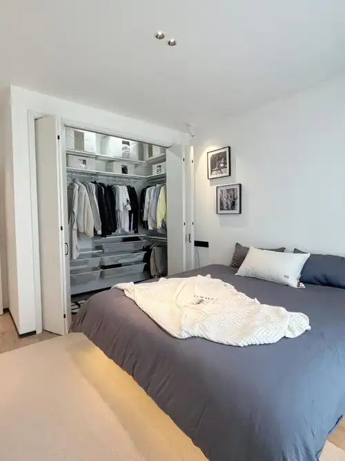 14平主卧砌一间u型步入式衣帽间真的太香了