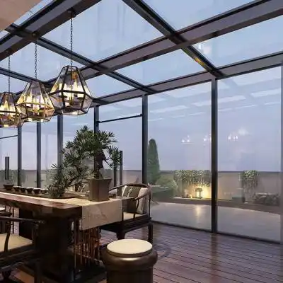 成都阳光房定制玻璃别墅钢结构封窗阳台露台铝合金铝合金阳光房