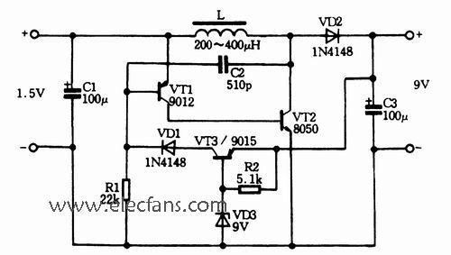 免费文档 所有分类 直流升压电路原理图 6v-12v转换直流250v升压电源