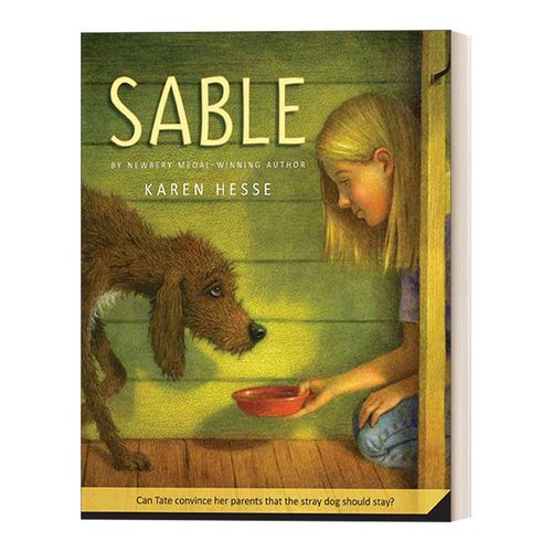 英文原版 sable 黑狗塞尔布 凯伦海瑟  纽伯瑞奖得主作品 英文版 进口