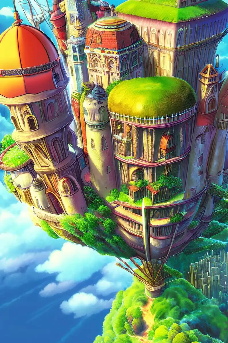 美妙奇幻的空中城堡