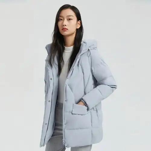 波司登羽绒服女中款连防风保暖通勤简约大方经典羽绒服