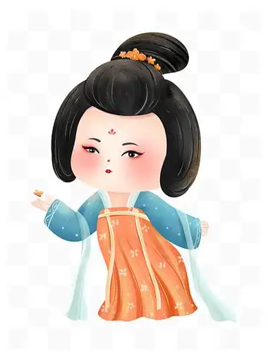 534宫廷清朝人物q版萌系565341918古风q版汉服妃子240191831卡通古风