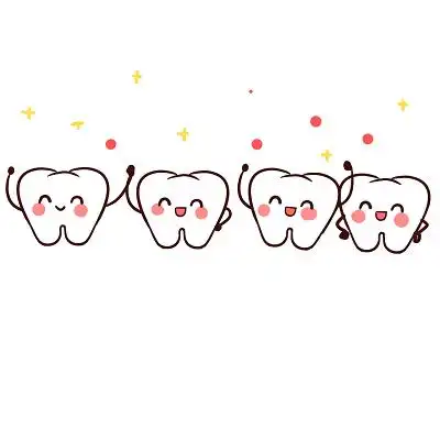 卡通牙齿图片