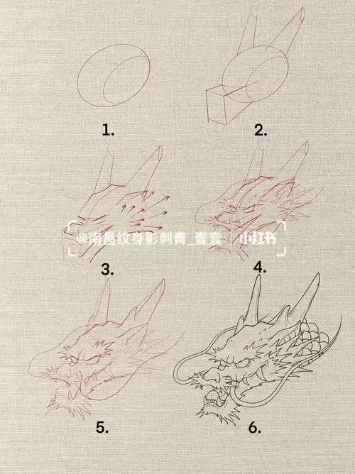 龙头起型绘画教程