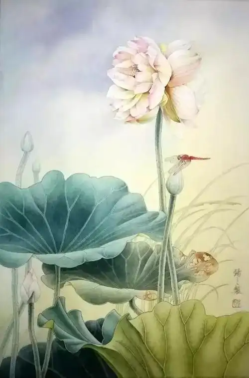 孙锡之工笔花鸟画辑录欣赏