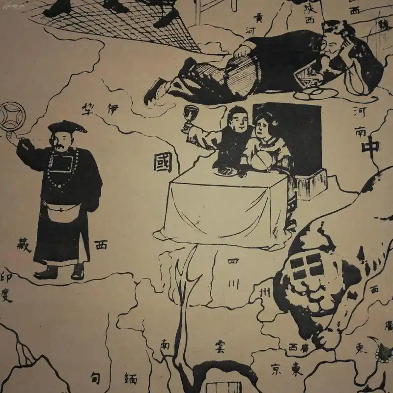 《时局图》是中国近代时事漫画的杰作.