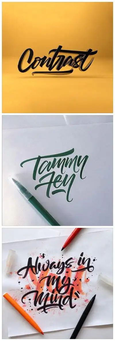 david milan创意手绘字体设计作品