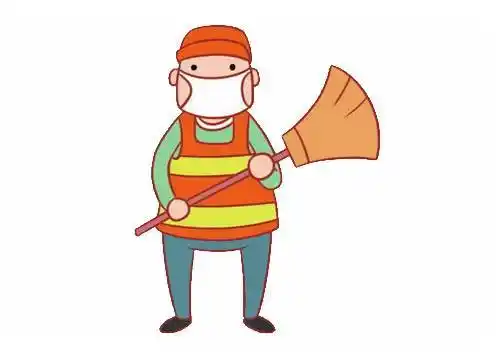 清洁工人简笔画清洁工图片卡通简笔画