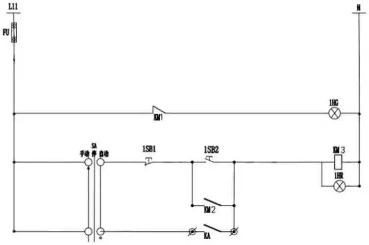 一种手动/自动切换实现控制照明系统开关的装置的制作方法