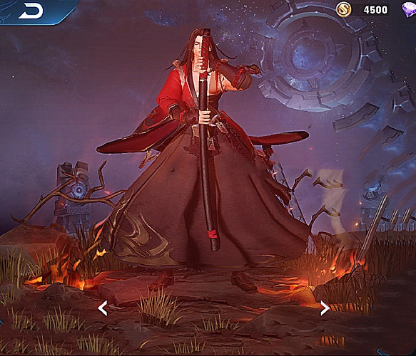 橘右京修罗皮肤建模公布,会紧闭双眼舞剑,"胸肌"有点发达